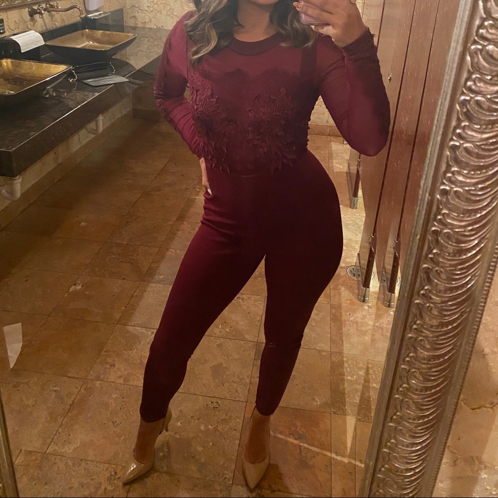 JUMPSUIT “burgundy”